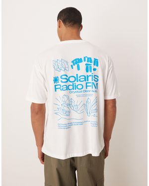 ASOS Oversized T-Shirt With Front And Back Graphic - Blue
