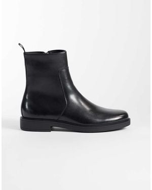 ASOS Botas Con Cremallera Y Detalle De Costuras En - Negro