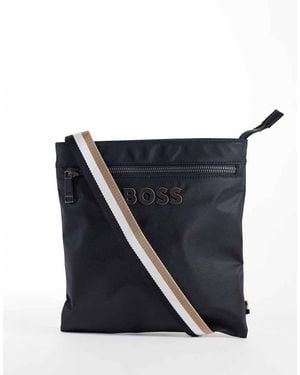 BOSS Boss Catch Tonal Logo Envelope Crossbody Bag - Blue