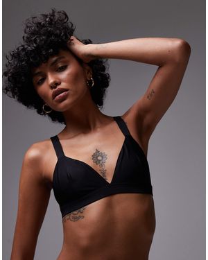 ARKET Mix And Match Microfibre Soft Triangle Bra - Black