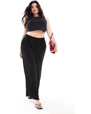 Yours Wide Leg Pants - Black