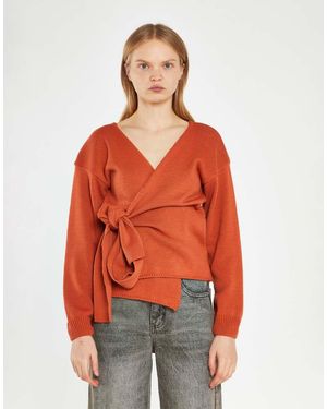Glamorous Wrap Cardigan - Red