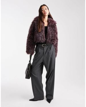 Cotton On Gigi Faux Fur Jacket - Red