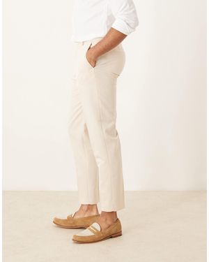 ASOS – elegante, schmal zulaufende hose - Natur