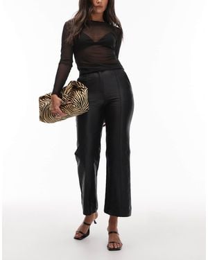 & Other Stories Wide Leg Satin Pants - Black