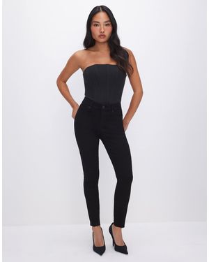 Good American Petite – good – skinny-jeans - Blau