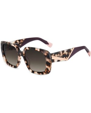 Missoni Sunglasses – auffällige oversize-sonnenbrille mit em, geometrischem muster und braun getönten gläsern