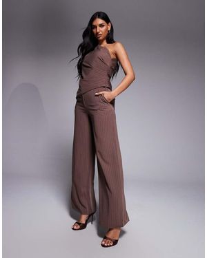 Forever New Wide Leg Trousers Co-Ord - Brown