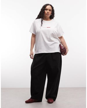 Collusion Plus Xl Balloon Pant With Linen - White