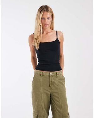 Hollister Reversible Square Neck Cami - Green