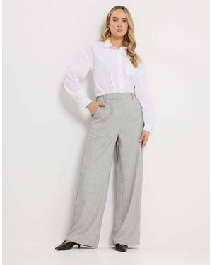 Long Tall Sally Tailored Wide Leg Trousers - White