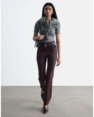 & Other Stories Wool-look Slim Leg Trousers - Grey