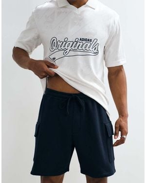 ASOS Pantalones Cortos Cargo De Punto Liso - Gris