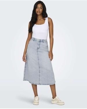ONLY Denim Skirt - White