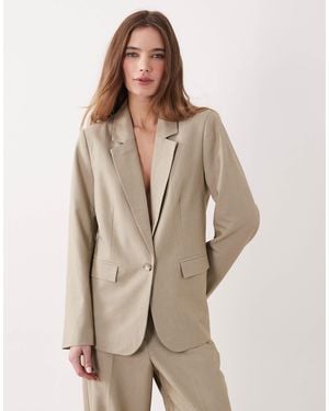 Vila Tailored Blazer Co-ord - Natural