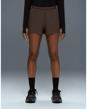Oysho Shorts mit mittlerer leibhöhe, technisch, 7 cm, - Schwarz