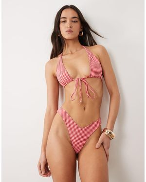 Kulani Kinis Strawberry Siesta Y Cheeky Bikini Bottom - Red