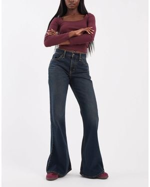 Levi's Puddle-snap anpassbare jeans mit ausgestelltem saum - Blau