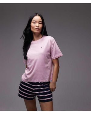 Tommy Hilfiger Essentials Pyjama Set - Purple