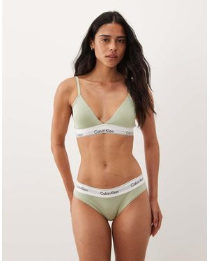 Calvin Klein Icon Slip Bikini - Verde