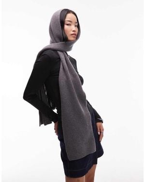 & Other Stories Premium Wool Hood Scarf - Black