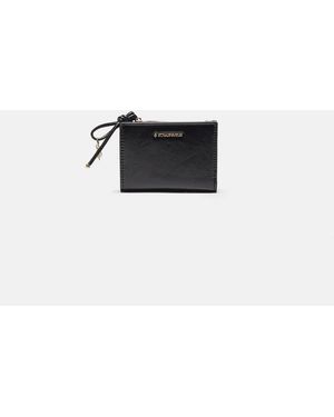 Stradivarius Cardholder Purse With Pull Tab Detail - White