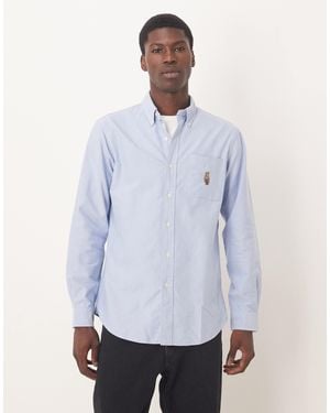 Polo Ralph Lauren Heritage Bear Custom Fit Oxford Shirt - Blue