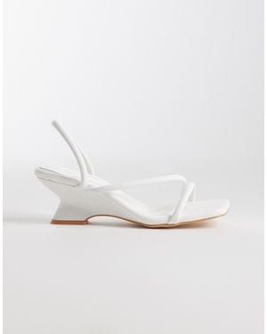 Glamorous Wedge Sandals - White