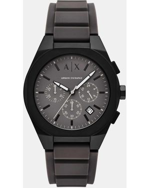 ARMANI EXCHANGE – sync – herren-quarz-chronograph aus em edelstahl - Schwarz