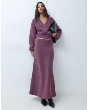 ASOS Fitted Maxi Skirt Co-ord - Purple