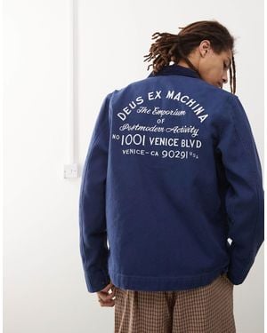 Deus Ex Machina – workwear-jacke - Blau
