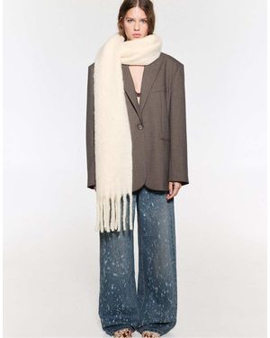 Pull&Bear Sjaal Met Mohair-Look - Blauw