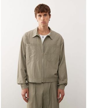 Collusion Tailored Bomber Jacket - Green
