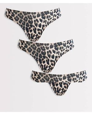 Lindex Set Van 3 Katoenen Strings - Wit