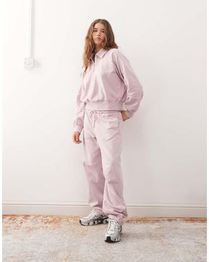 Monki Joggers De Pernera Barrel Y Detalle De Ribetes Beis De (Parte De Un Conjunto) - Rosa