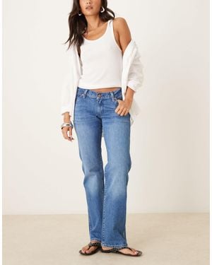 Wrangler Low Rise Cowboy Straight Fit Jeans - Blue