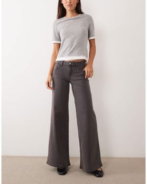 Mango Teen Wide Leg Jean - White