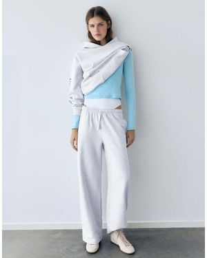 Pull&Bear Wide-leg joggers - Blue