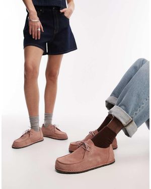 Birkenstock Utti Lace Suede Shoes - Black
