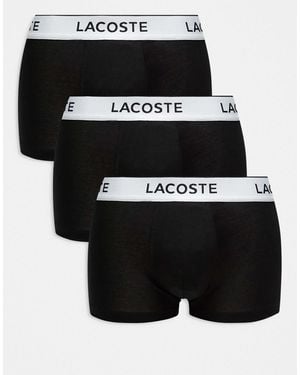 Lacoste – 3er-pack unterhosen - Schwarz