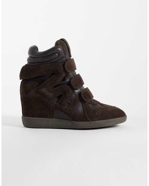 Steve Madden Mavis Wedge Trainers - Black