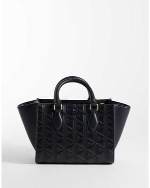 Lacoste Leather Logo Print Bag - Black