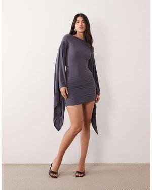 ASOS Mini Jurk Met Uitlopende Mouwen - Rood