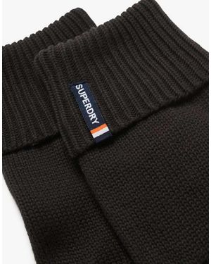 Superdry Essential Logo Knitted Gloves - Black