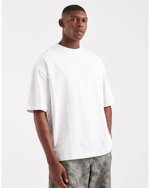 ASOS – oversize-t-shirt aus sehr schwerem stoff - Weiß
