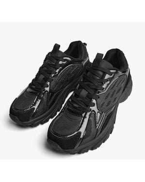 Bershka Casual - baskets à empiècements - Noir