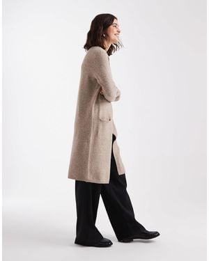 Vero Moda Longline Chuck On Cardigan - Natural