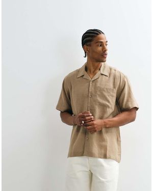 Only & Sons Linen Rich Relaxed Shirt - White
