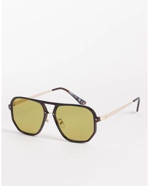 Cotton On Mikayla Aviator Sunglasses - Natural