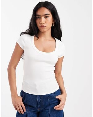ASOS Scoop Neck Baby Tee - White